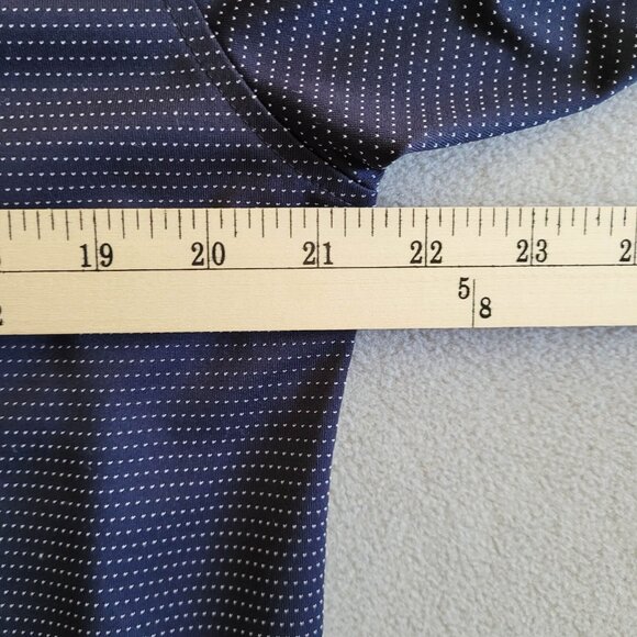 Footjoy Shirt Mens Large Blue Dots Golf Polo Redtail 1990 Golf Club Embroidery - Picture 4 of 7